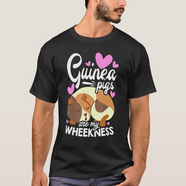 Guinea Pigs Are My Weekness Guinea Pig Animals Pet T Shirt (Framsida)