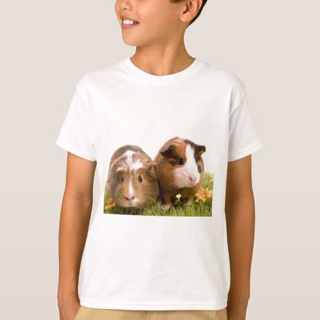 guinea pigs on a lawn tee shirt (Framsida)