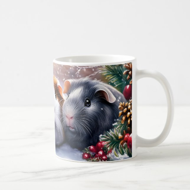 Guinea Pigs Winter Wonderland Kaffemugg (Höger)