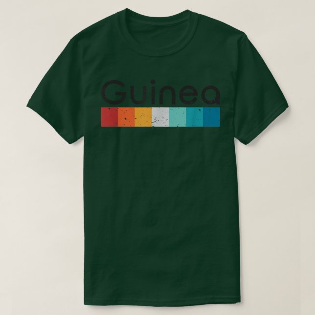 Guinea Retro Design T-Shirt (Design framsida)