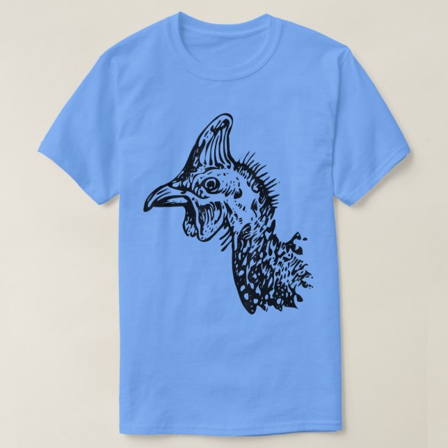 Guineafowl Guinea Hen Bird  T Shirt (Design framsida)