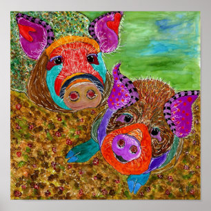 Guineanhog Poster 12 tum x 12 tum