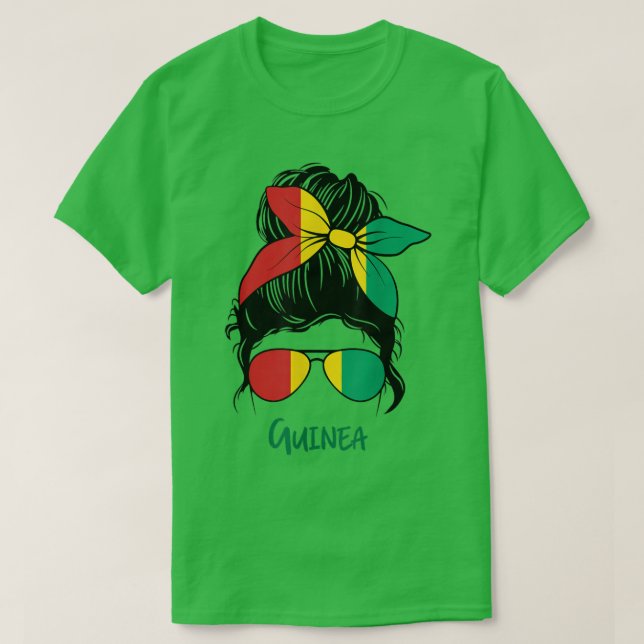 Guineansk guineansk flicka t shirt (Design framsida)