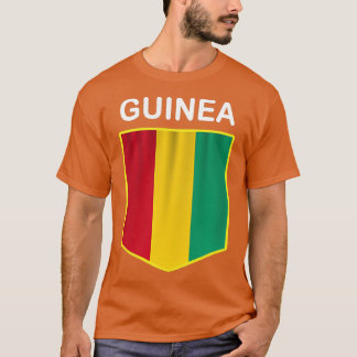Guineanska Flagga Emblem Guinean Pride Ancestry He T Shirt