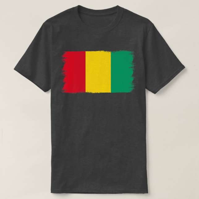 Guineanska Flagga Guinea T Shirt (Design framsida)