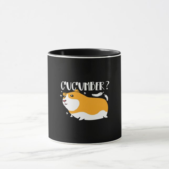 Guineanska Gris Cucumber | Cute Guinea Gris | Cool Mugg (Center)