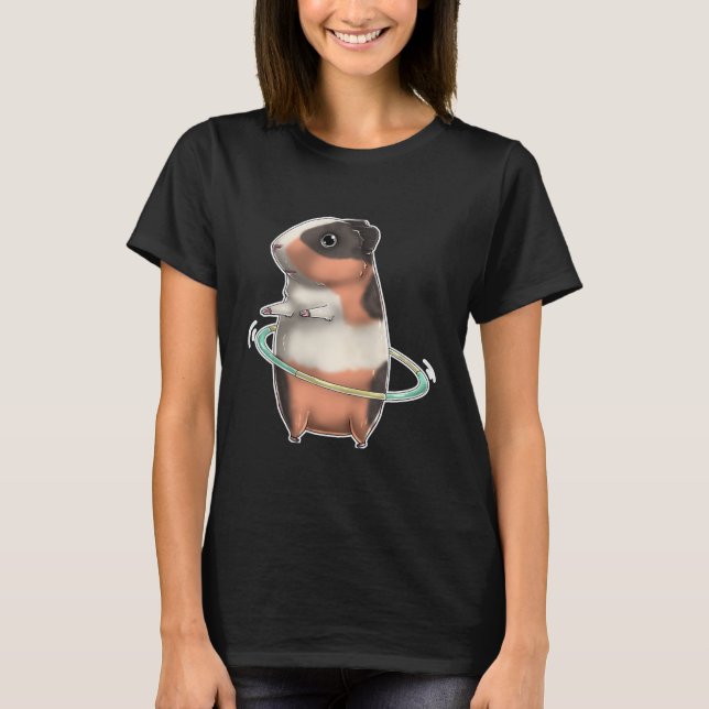 Guineanska Gris Hula Ring Dancer Cute T Shirt (Framsida)
