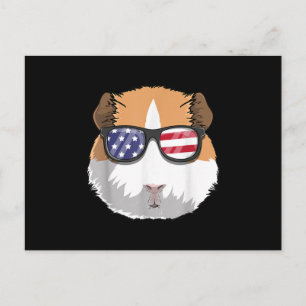 Guineanska Gris Patriotic USA 4:e juli amerikanska Vykort