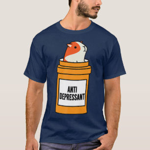 Guineanska Gris Pills Lycklig Mood Positive Relain T Shirt