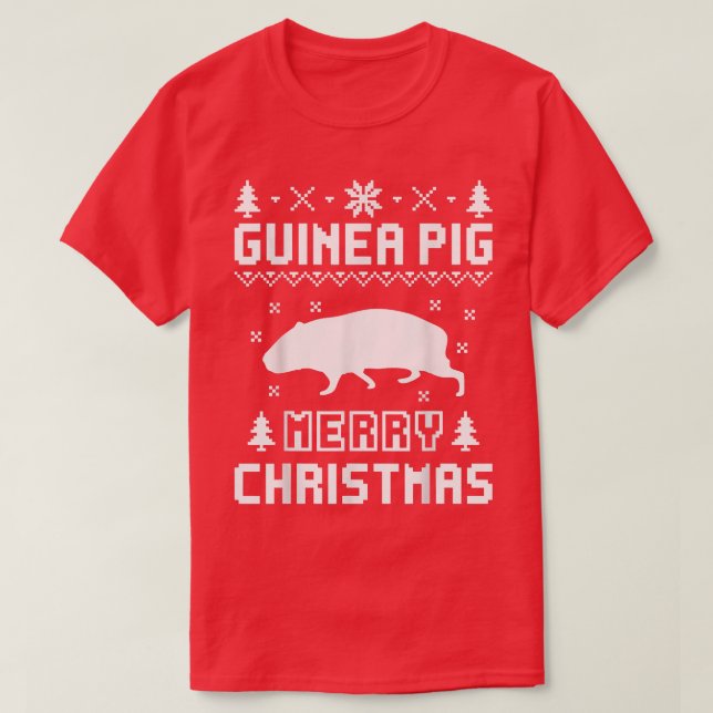 Guineanska Gris Ugly julsötare T Shirt (Design framsida)