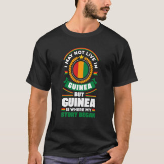 Guineanska Guineas Flagga Quote T Shirt