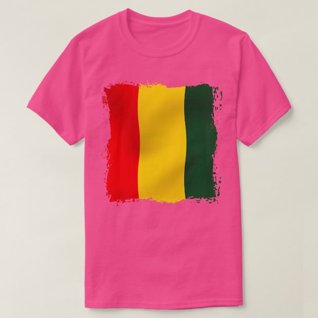 Guineanskt flagga 1 t shirt (Design framsida)