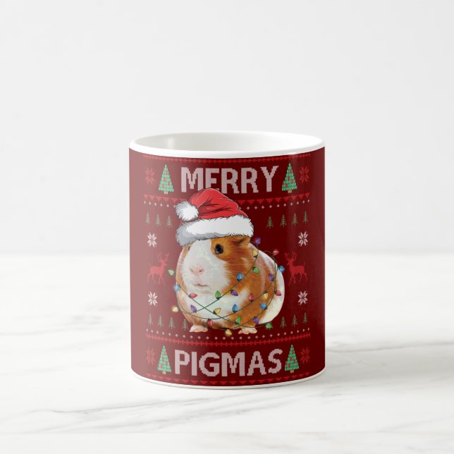 Guineanskt Gris: God jul, Merry Pigmas Kaffemugg (Center)