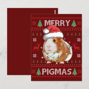 Guineanskt Gris: God jul, Merry Pigmas Vykort