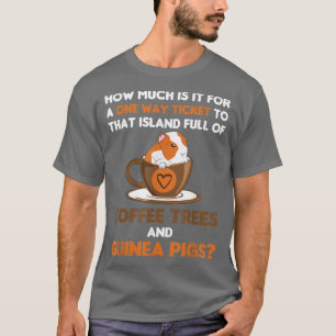 Guineanskt Grisar Kaffe Träd Kavy Cavy Pet Keeper T Shirt
