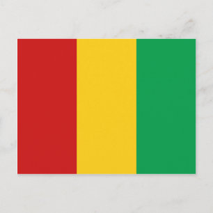 Guineas Conakry Flagga Postcard Vykort