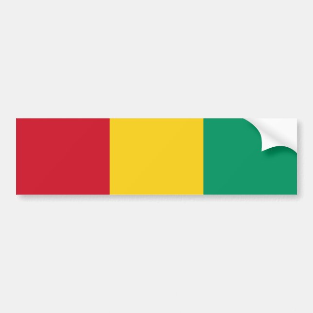 Guineas flagga bildekal (Framsidan)