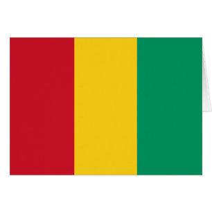 Guineas flagga hälsningskort