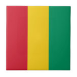 Guineas flagga kakelplatta<br><div class="desc">Patriotisk flagga av Guinea.</div>