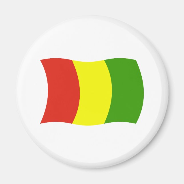Guineas flagga Magnet (Framsidan)