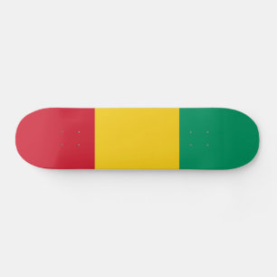 Guineas flagga mini skateboard bräda 18,5 cm