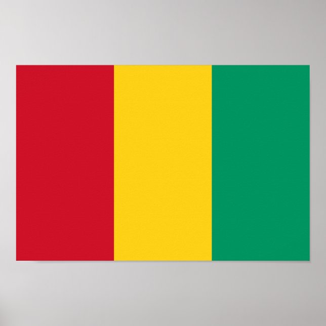 Guineas flagga poster (Framsidan)