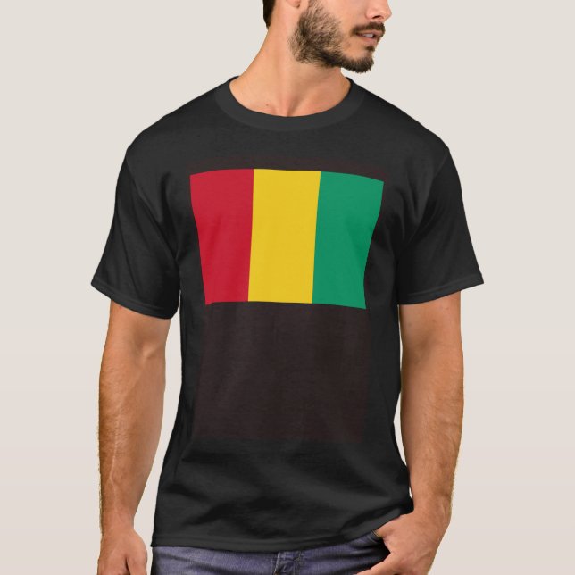 Guineas flagga t shirt (Framsida)