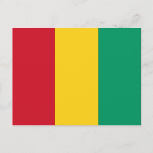 Guineas flagga vykort (Framsida)