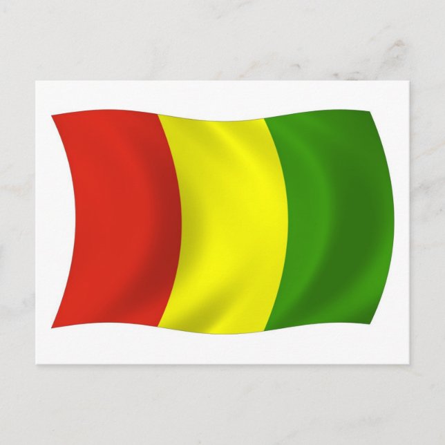 Guineas flagga vykort (Framsida)