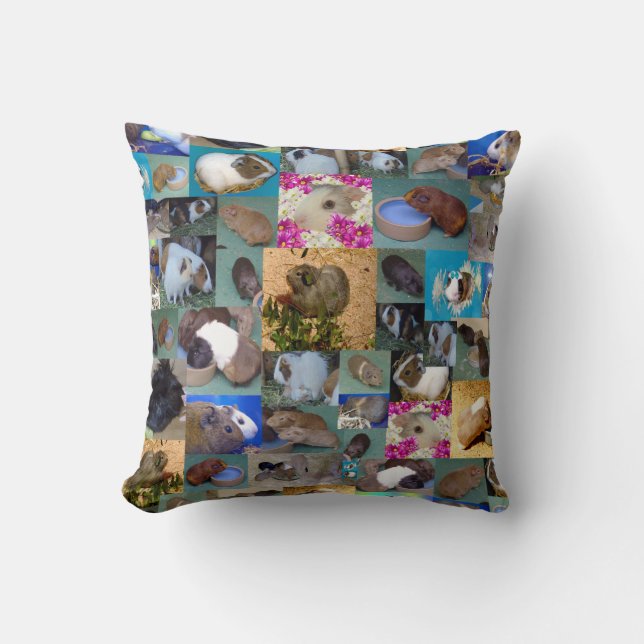Guineas fotokollage, Cushion, Gris Kudde (Framsida)