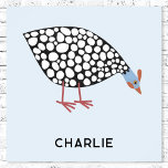 Guineas Fowl Bird Personlig Poster<br><div class="desc">Ett sött och krångligt Guinea för bönder,  fågel älskare och alla andra! Originalkonst av Nic Squirrell. Ändra namn eller texten för att anpassa den, </div>
