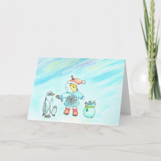 Guineas Ge julklapp Holida i Guineas Gris Helgkort (Framsida)