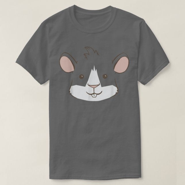 Guineas Gris Ansikte Pet Owner T Shirt (Design framsida)