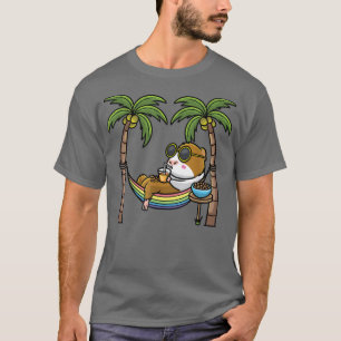 Guineas Gris Cavy Rodent in Hammock Vacation T Shirt