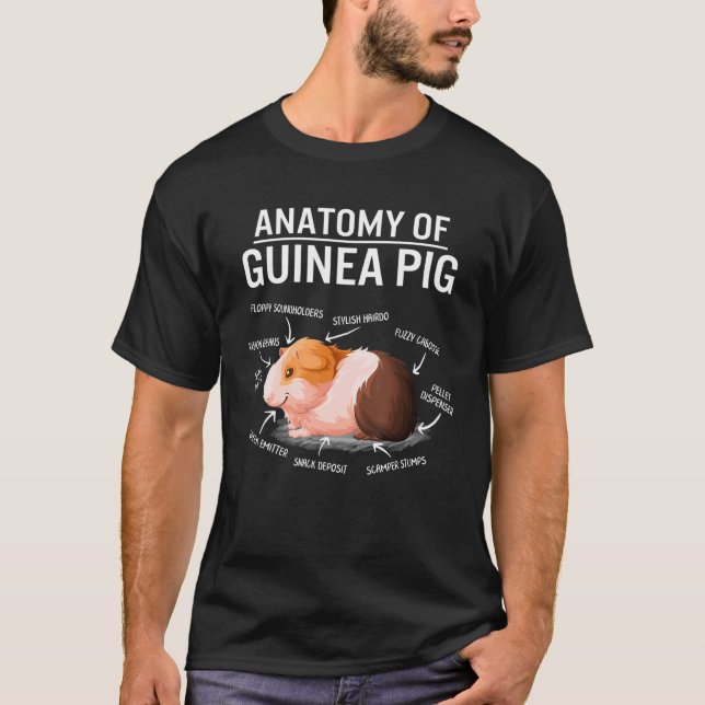 Guineas Gris Cute Hårig Potato Mamma Cavy m T Shirt (Framsida)