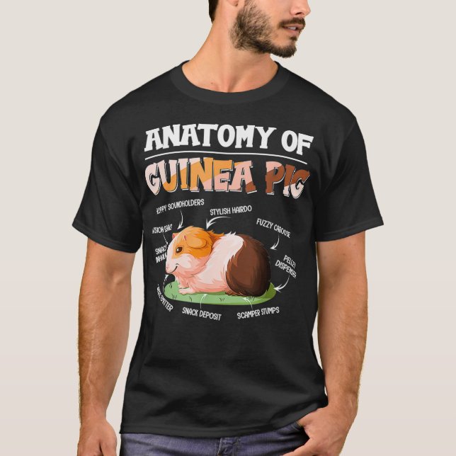 Guineas Gris Cute Hårig Potato Mamma Cavy m T Shirt (Framsida)