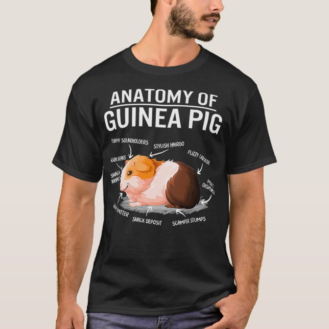Guineas Gris Cute Hårig Potato Mamma Cavy m T Shirt (Framsida)