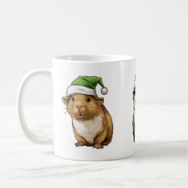 Guineas Gris Cute i julklapp Vibes Julafton Santa Kaffemugg