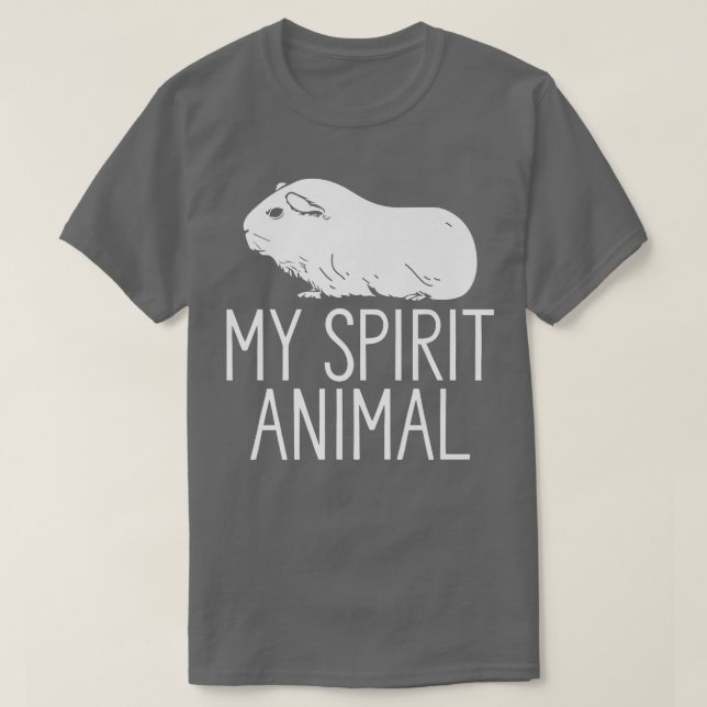 Guineas Gris Djurälskare Min spirit Animal Hamster T Shirt (Design framsida)