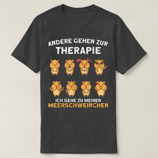 Guineas gris-gåva går till terapi t shirt (Design framsida)