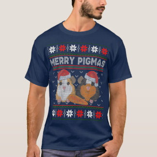 Guineas Gris jul Merry Pigmas Ugly Sweater T Shirt