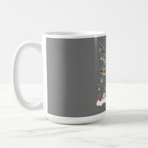 Guineas Gris-jul på Winter Träd Goat Älskare Paj Kaffemugg