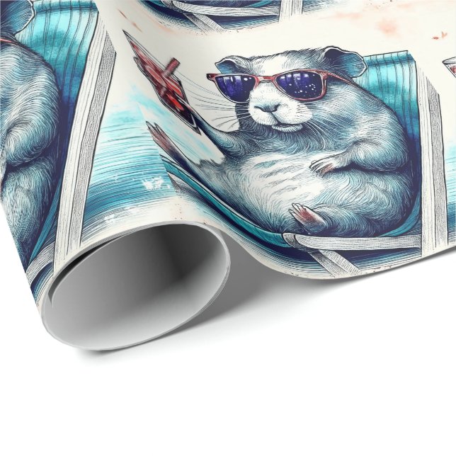Guineas Gris-kylning Presentpapper (Rullad Hörn)