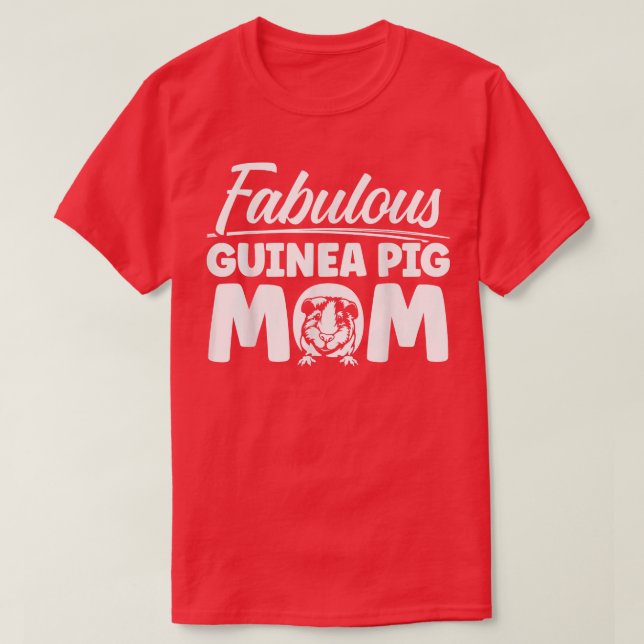 Guineas Gris Mamma Fabulous Cavy T Shirt (Design framsida)