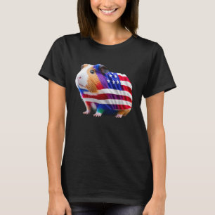 Guineas Gris Mamma Pappa Funny Piggy 4 juli T Shirt