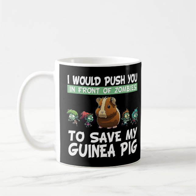 Guineas Gris Mamma Pappa Lung Piggy Älskare Chew C Kaffemugg (Vänster)