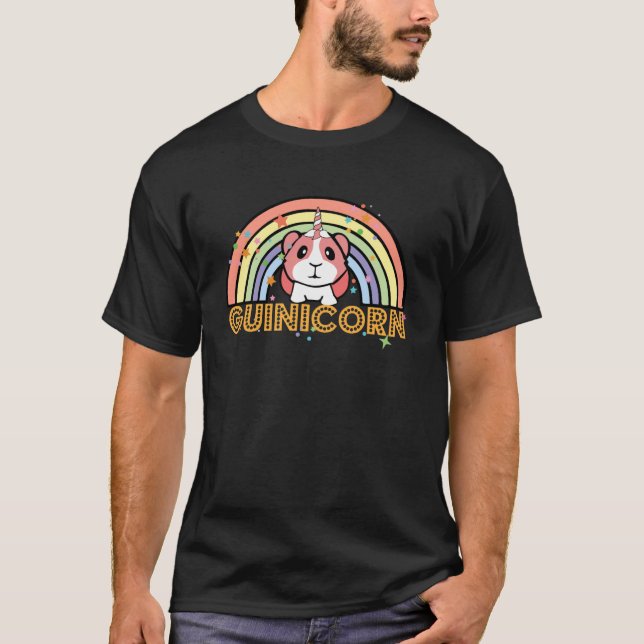Guineas gris motif med enmajspresent till flickorn t shirt (Framsida)