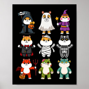 Guineas Gris Spooky Ghost Horror Pumpkin Guinea Gr Poster