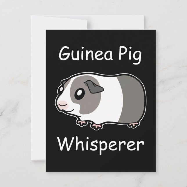 Guineas Gris Whisperer Anteckningskort (Framsida)