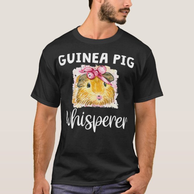 Guineas Gris Whisperer Funny Cavy Animal Pet Owner T Shirt (Framsida)